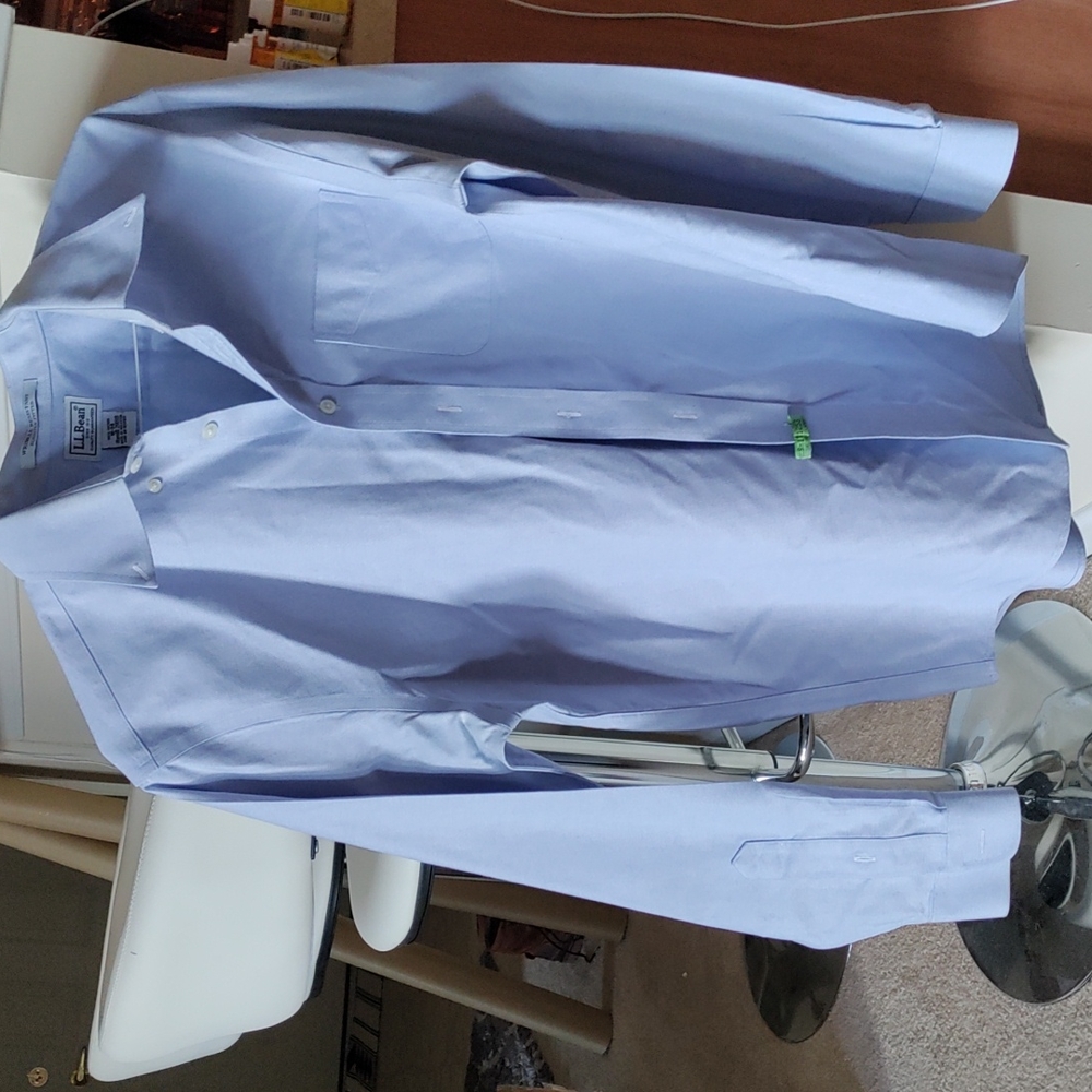 L. L. Bean sky blue button down shirt